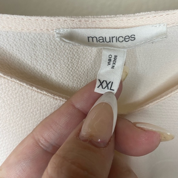 Light Pink Maurices Blouse w/ tie - Picture 4 of 6